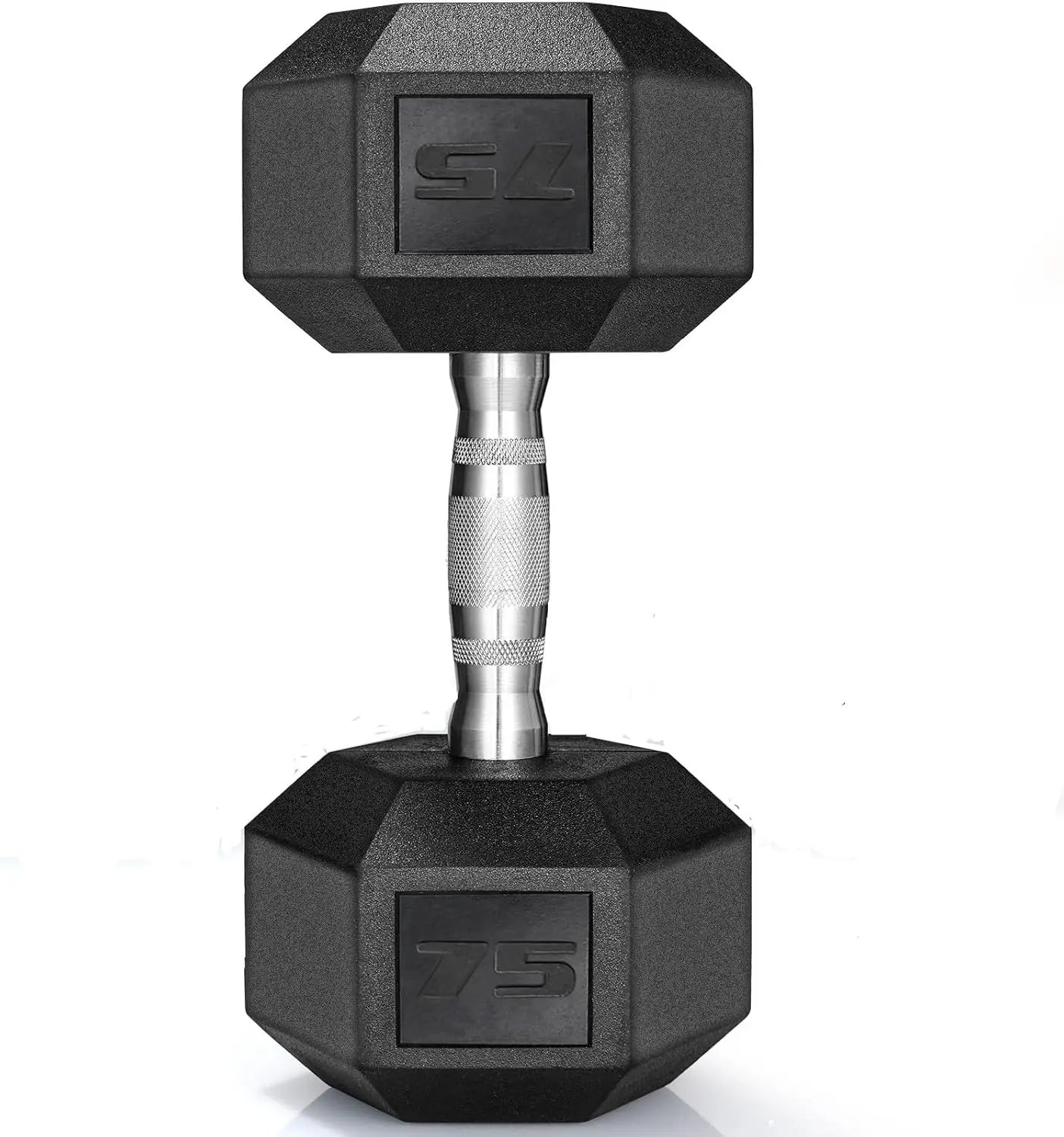 Rubber Hex Dumbbell Hand Weight, 30-75LB Dumbbells