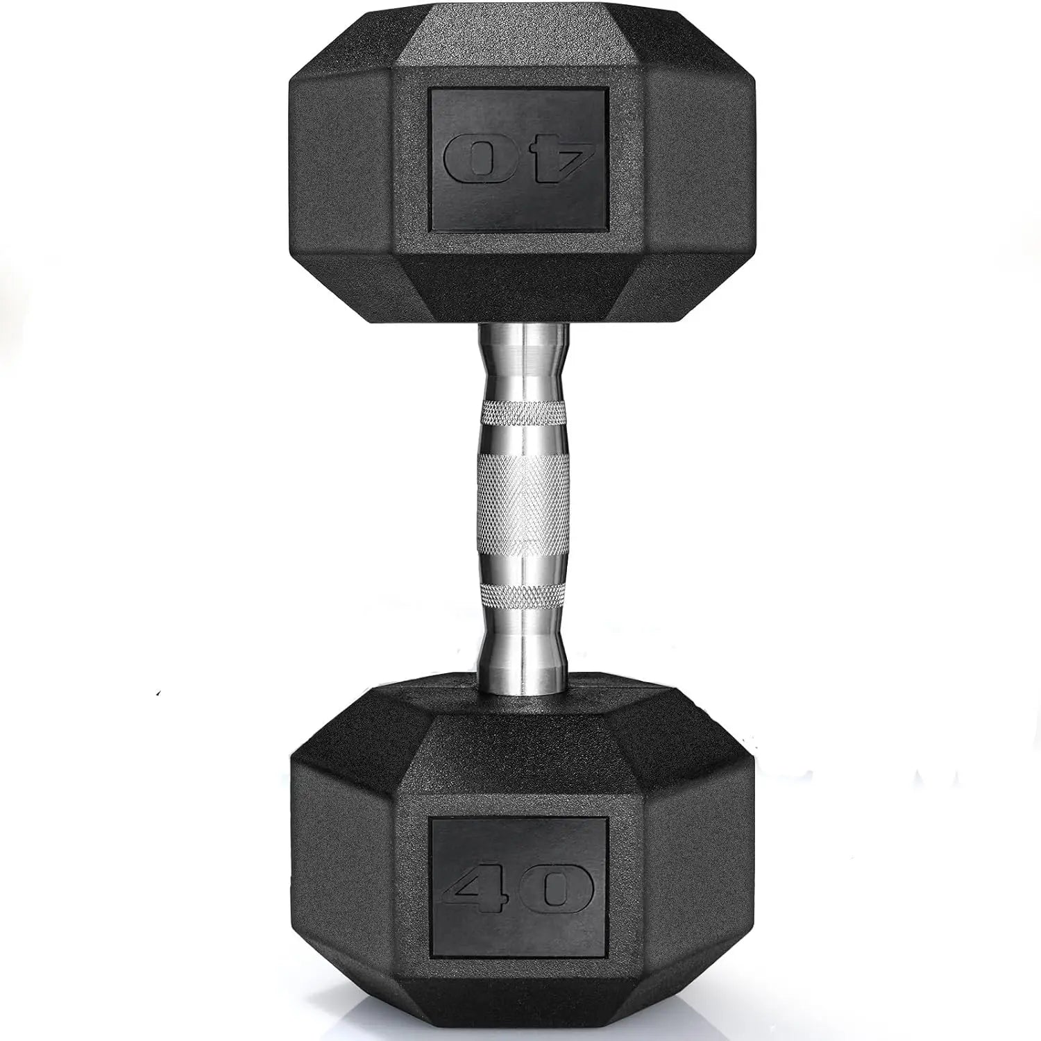 Rubber Hex Dumbbell Hand Weight, 30-75LB Dumbbells