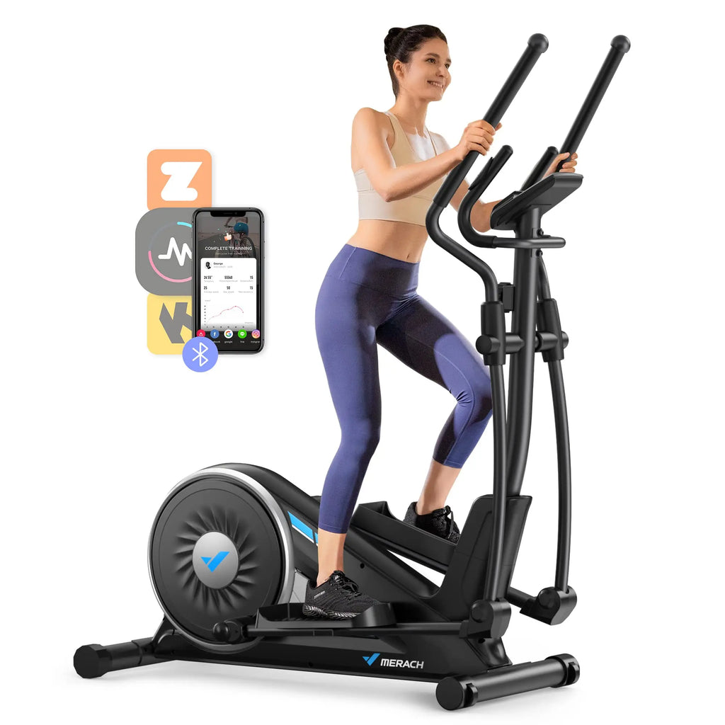 MERACH Elliptical Machine  Hyper-Quiet Magnetic Drive System