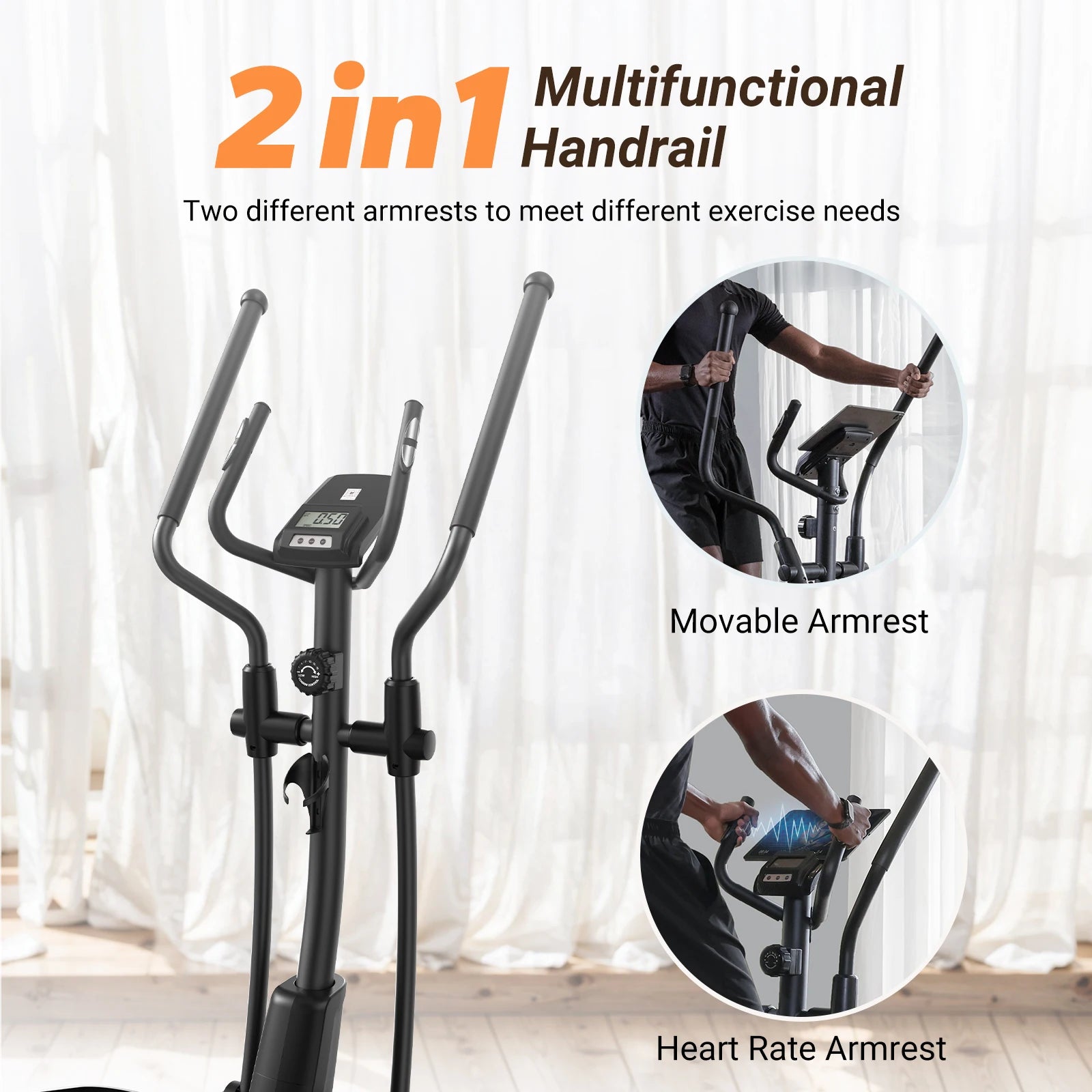MERACH Elliptical Machine  Hyper-Quiet Magnetic Drive System