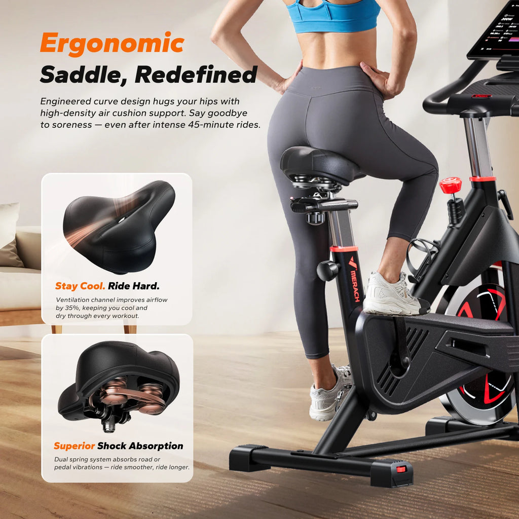 MERACH Exercise Bike S38 Indoor Cycling Magnetic Resistance