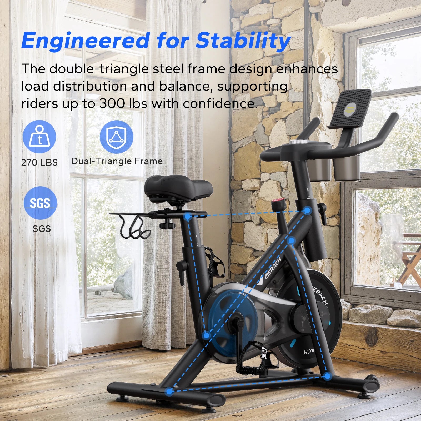 MERACH Exercise Bike Brake Pad/Magnetic Stationary Bike