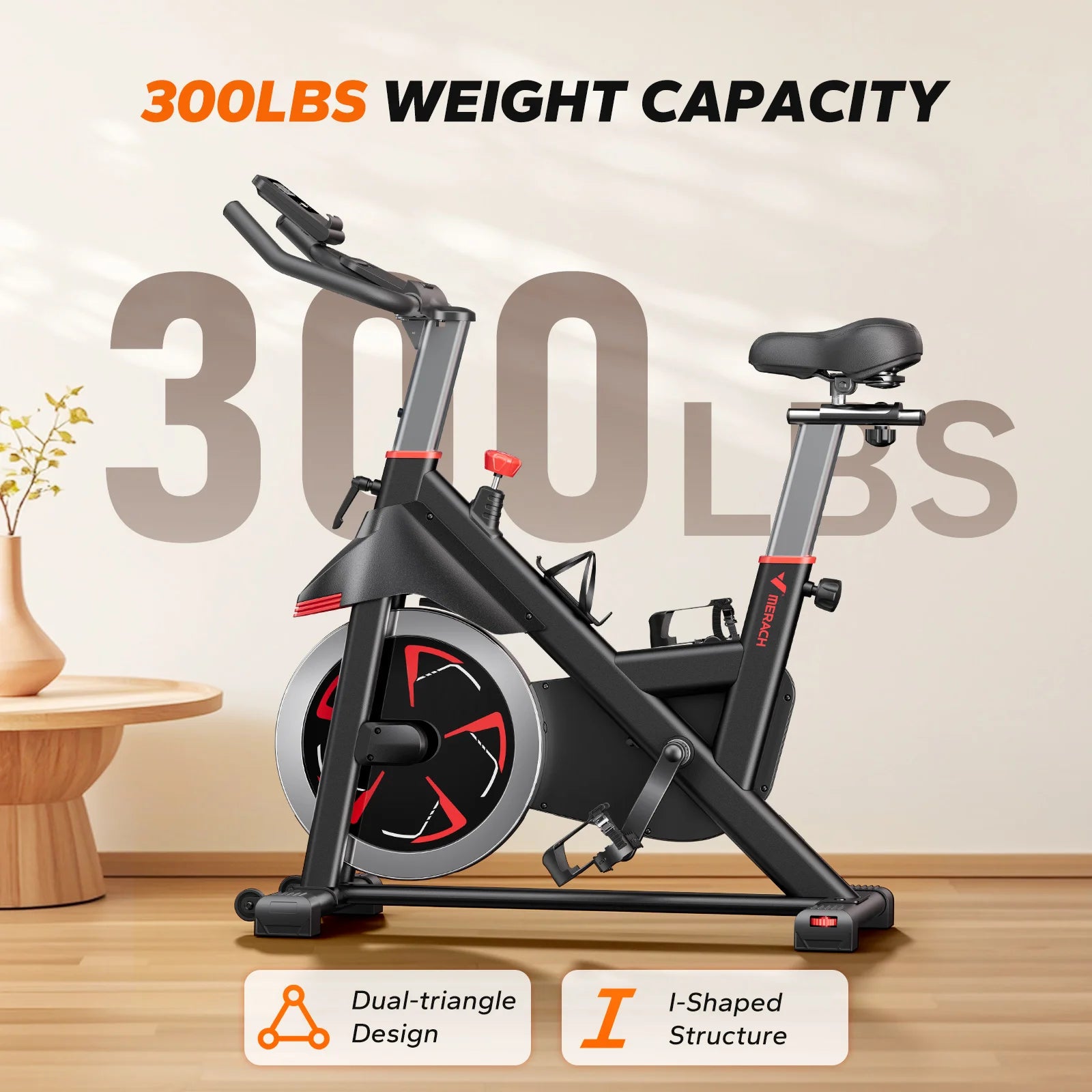 MERACH Exercise Bike S38 Indoor Cycling Magnetic Resistance