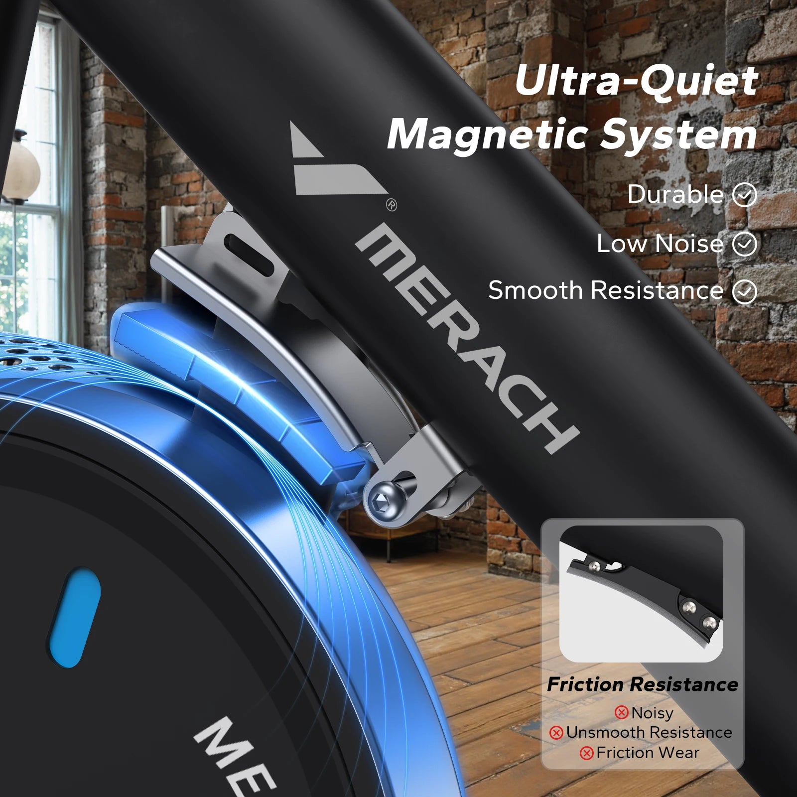 MERACH Exercise Bike Brake Pad/Magnetic Stationary Bike