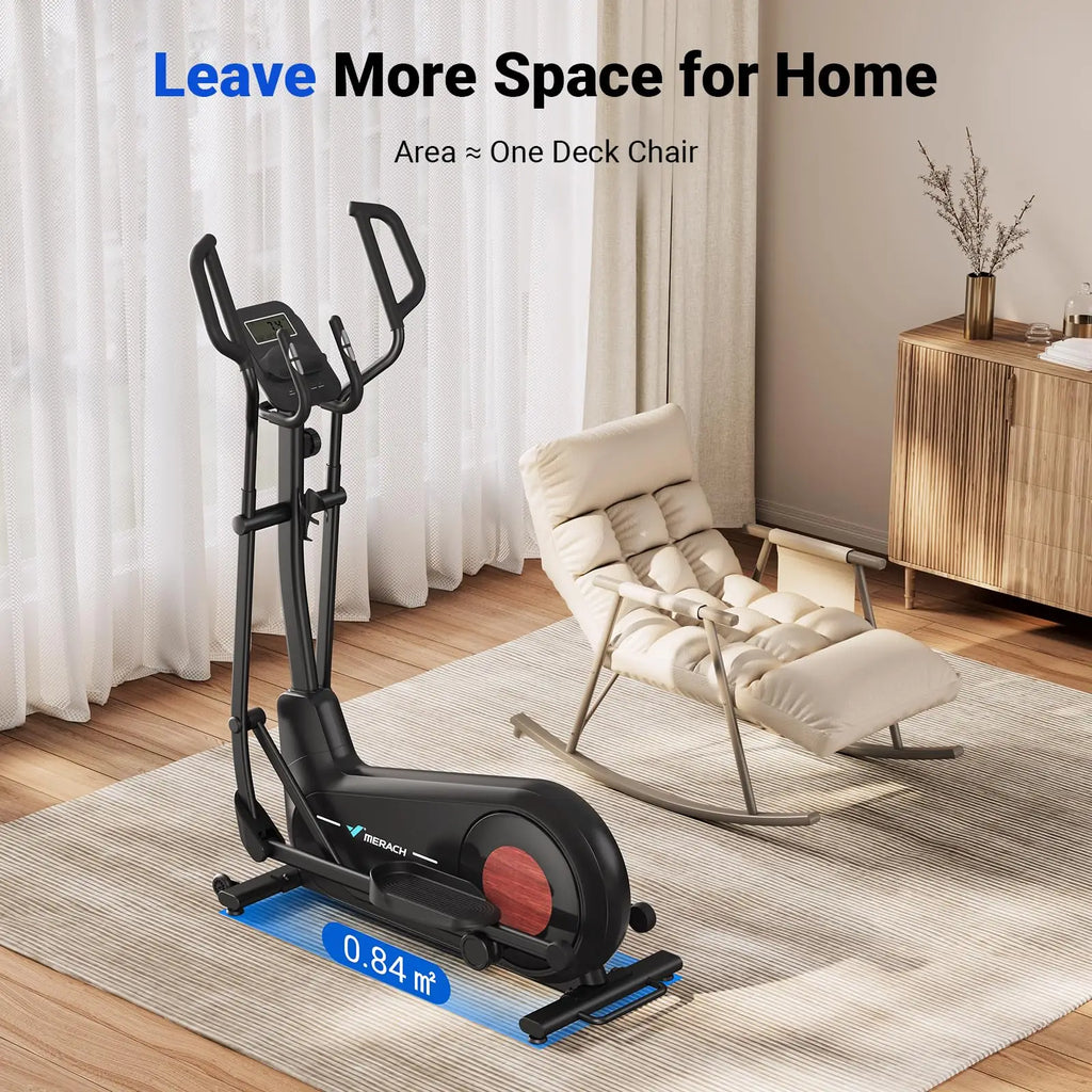 MERACH Elliptical Exercise Machine with 18.5IN Stride