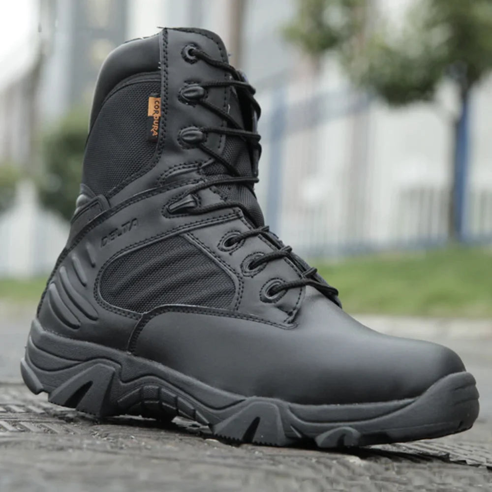 TaoBo High Top Men Tactical Boots Waterproof Hiking  Boot
