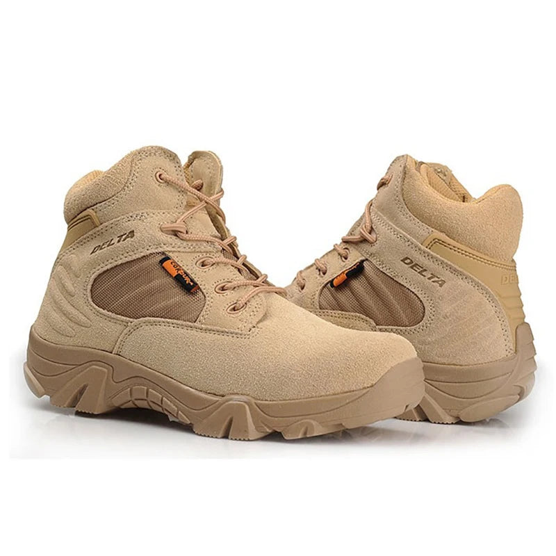 TaoBo High Top Men Tactical Boots Waterproof Hiking  Boot