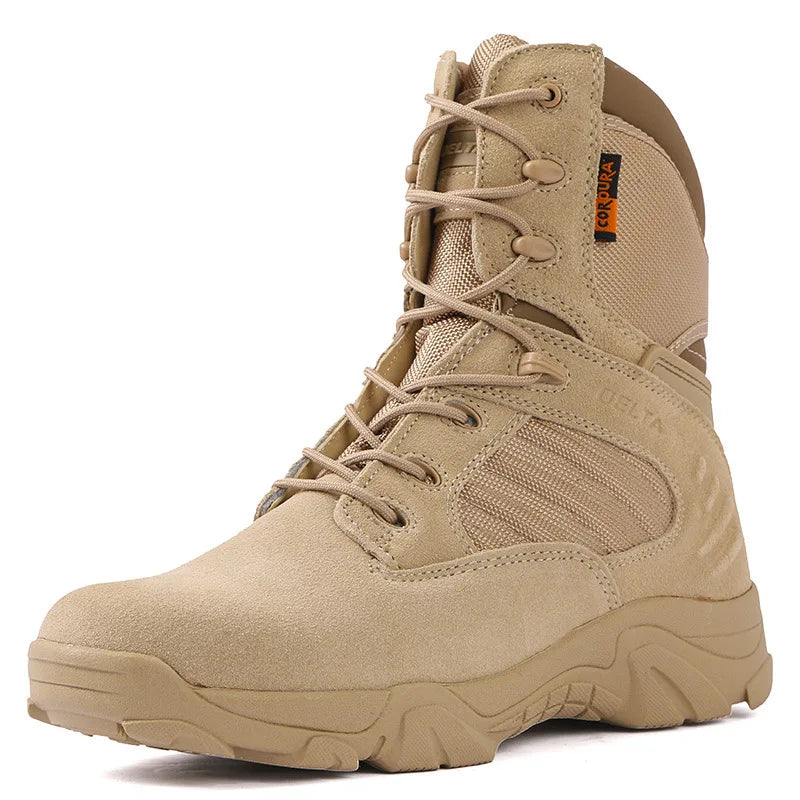 TaoBo High Top Men Tactical Boots Waterproof Hiking  Boot