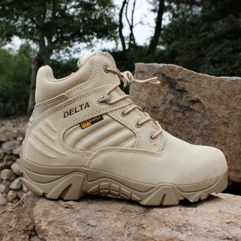 TaoBo High Top Men Tactical Boots Waterproof Hiking  Boot
