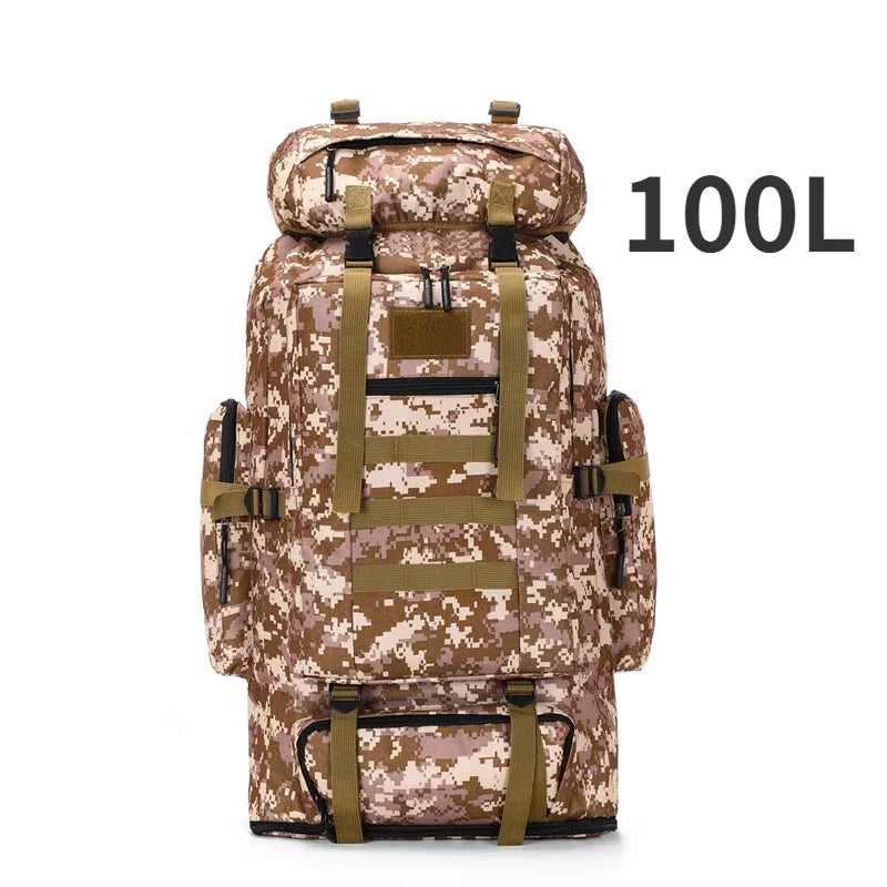 80L/100L  Mountaineering Bag Climb Bag Tactical Backpacks