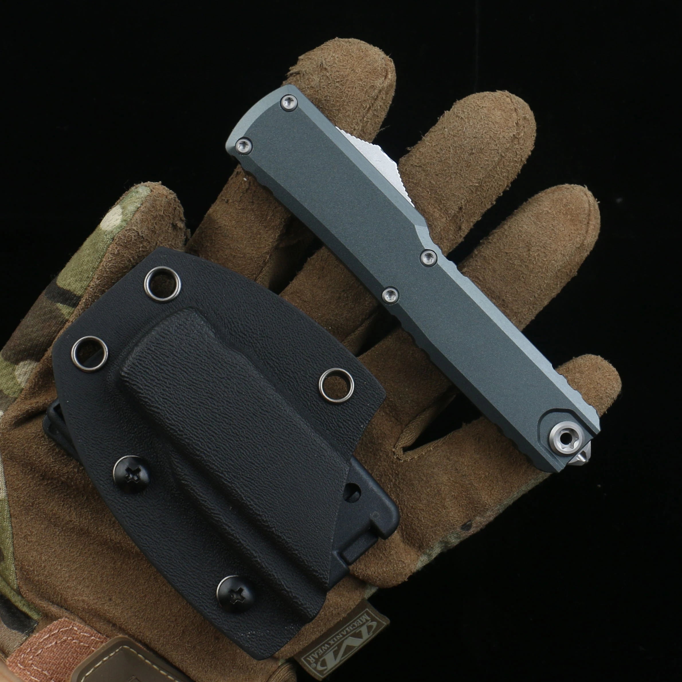 D2 Steel Blade Hardness Aviation Aluminum Handle Portable EDC knife