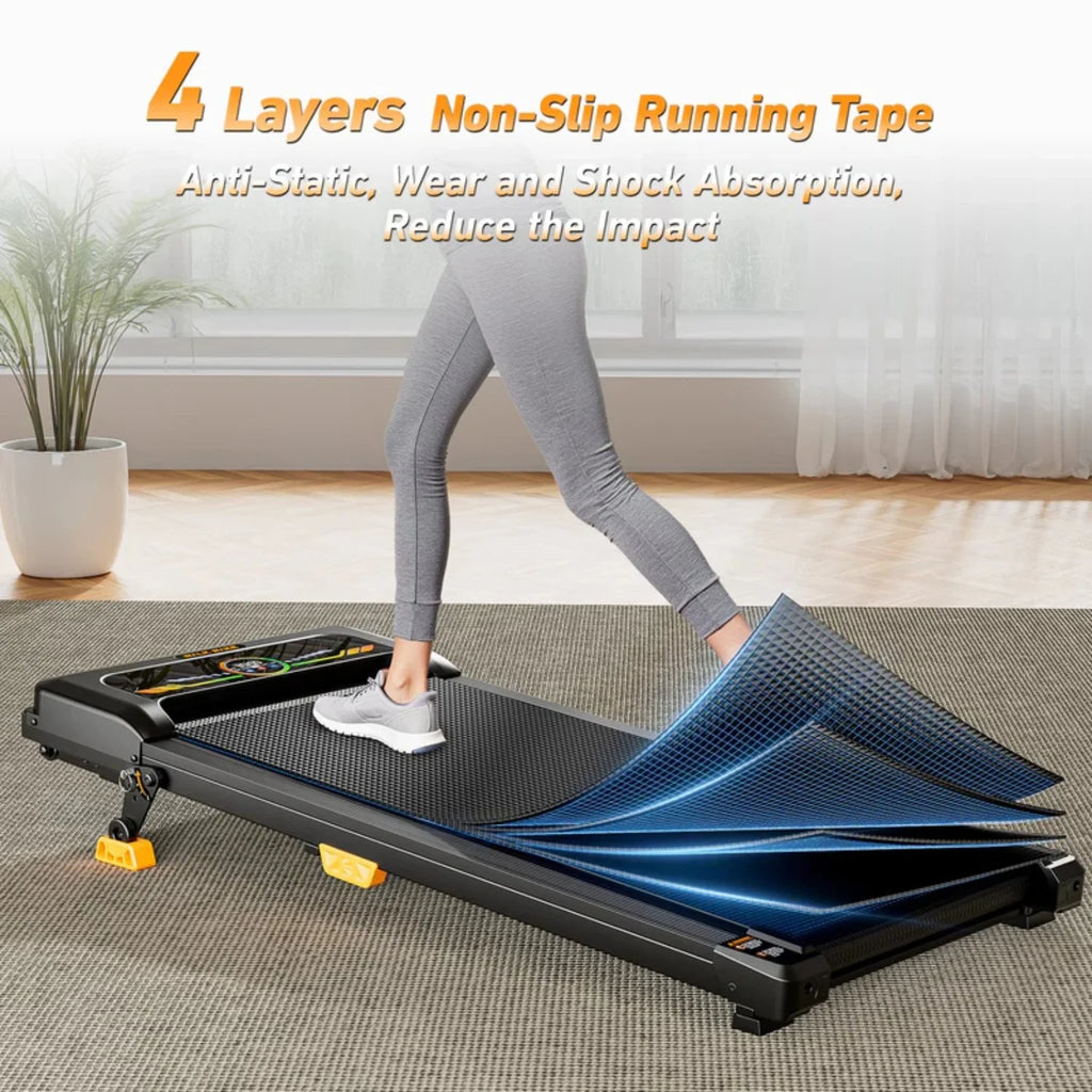Portable Incline Walking Pad - 330lb Capacity, 2.5HP