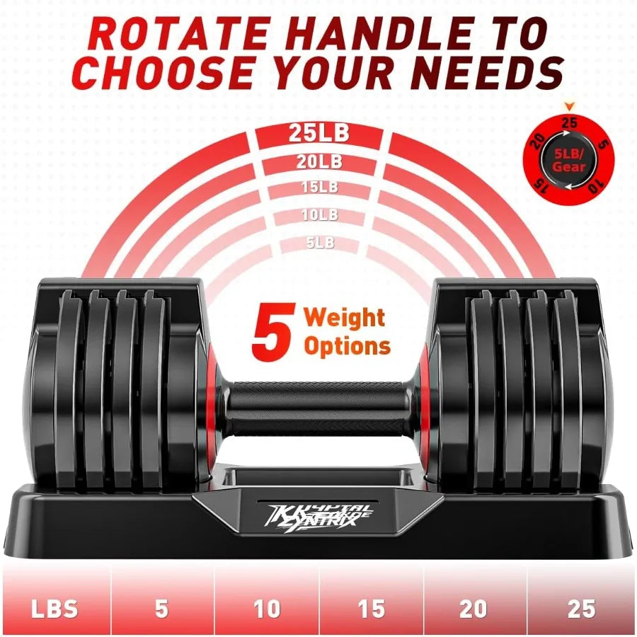 25/55lbs Adjustable Dumbbells