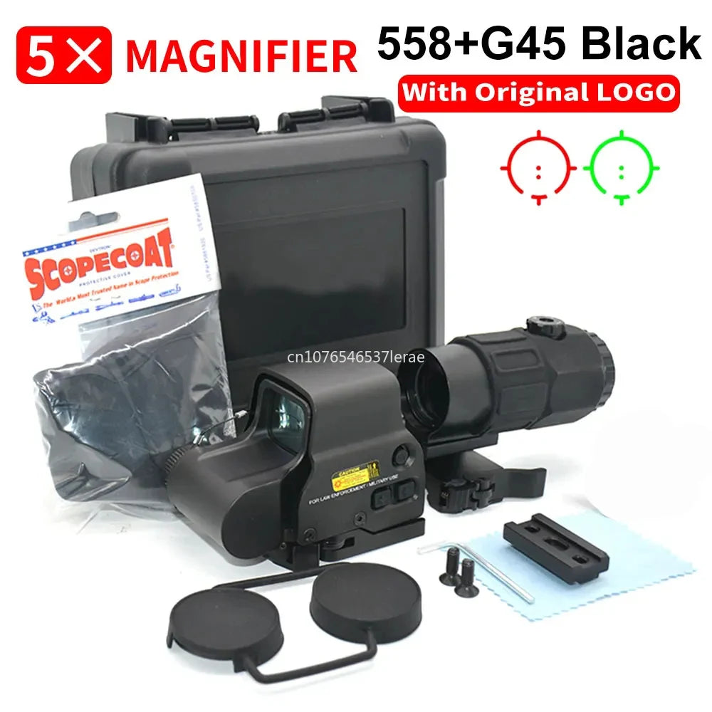 EOTECH 558 Holographic Collimator Red Dot Sight G43/G33 3X G45 5X Magnifier