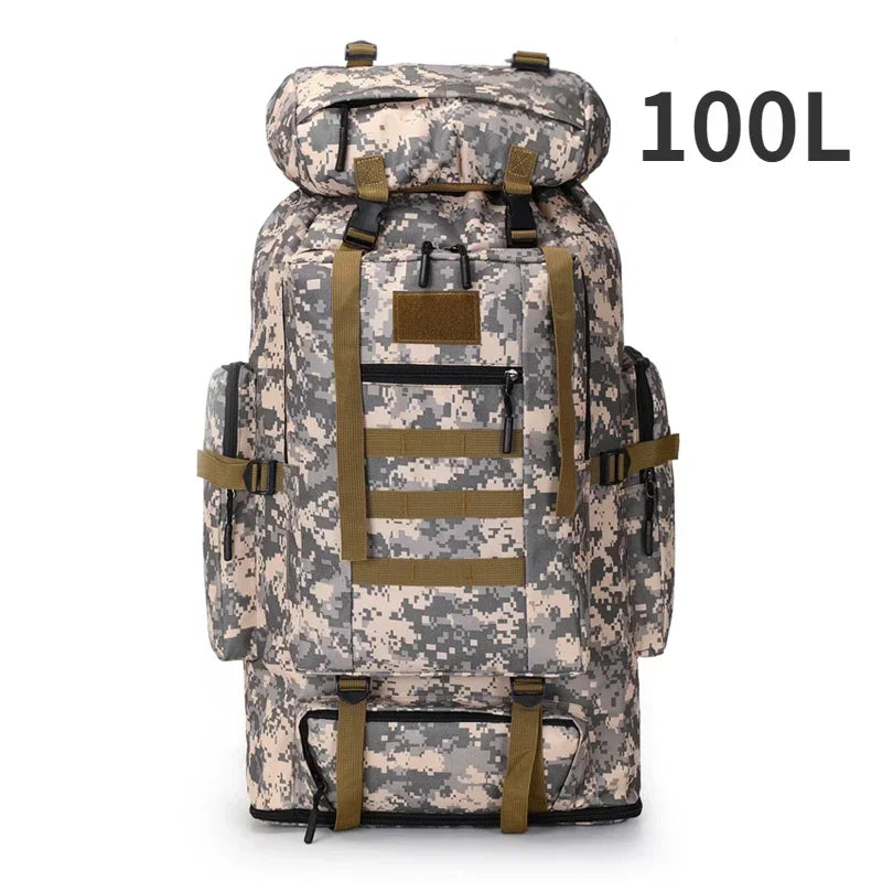 80L/100L  Mountaineering Bag Climb Bag Tactical Backpacks