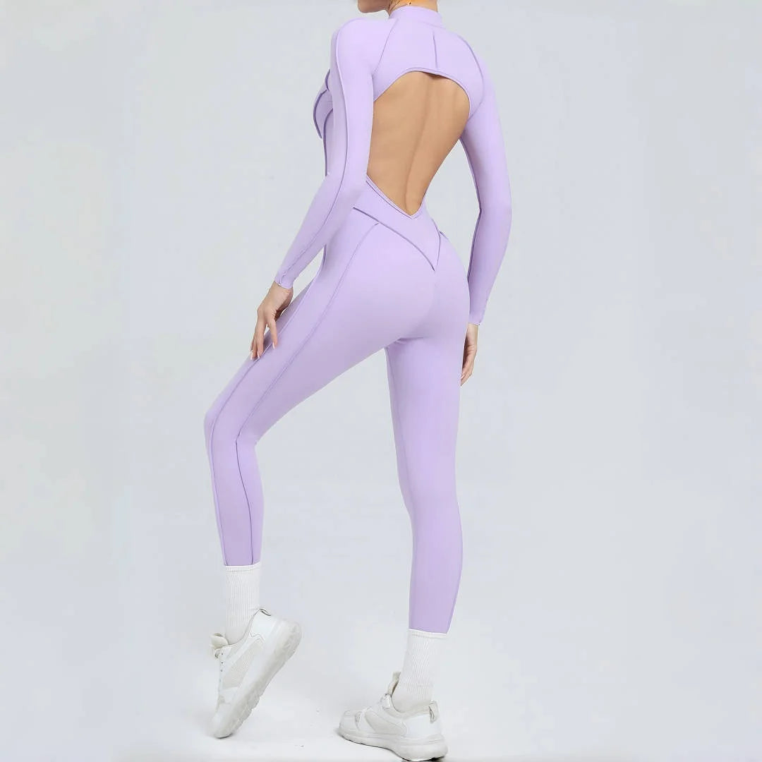 Women's Backless Hip Lift Yoga Jumpsuit
