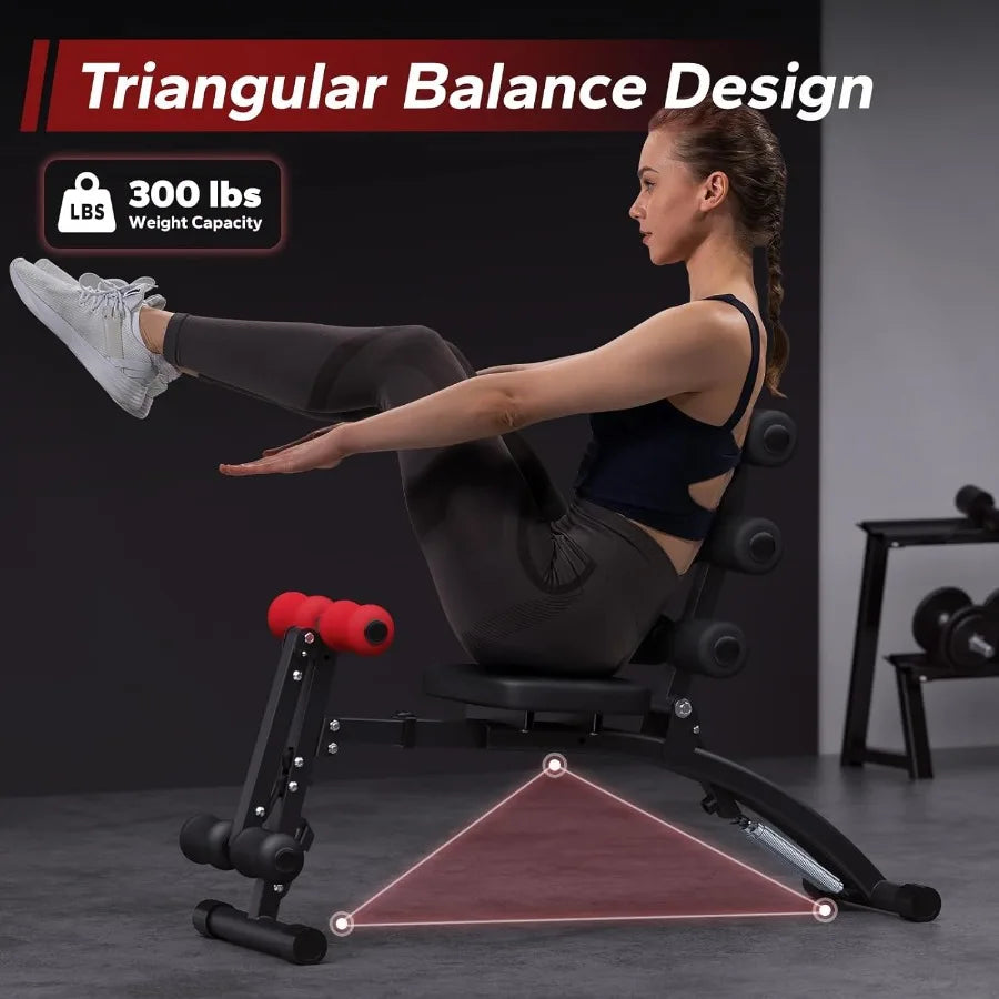 Ab Machine Multi-Functional Adjustable Ab Trainer
