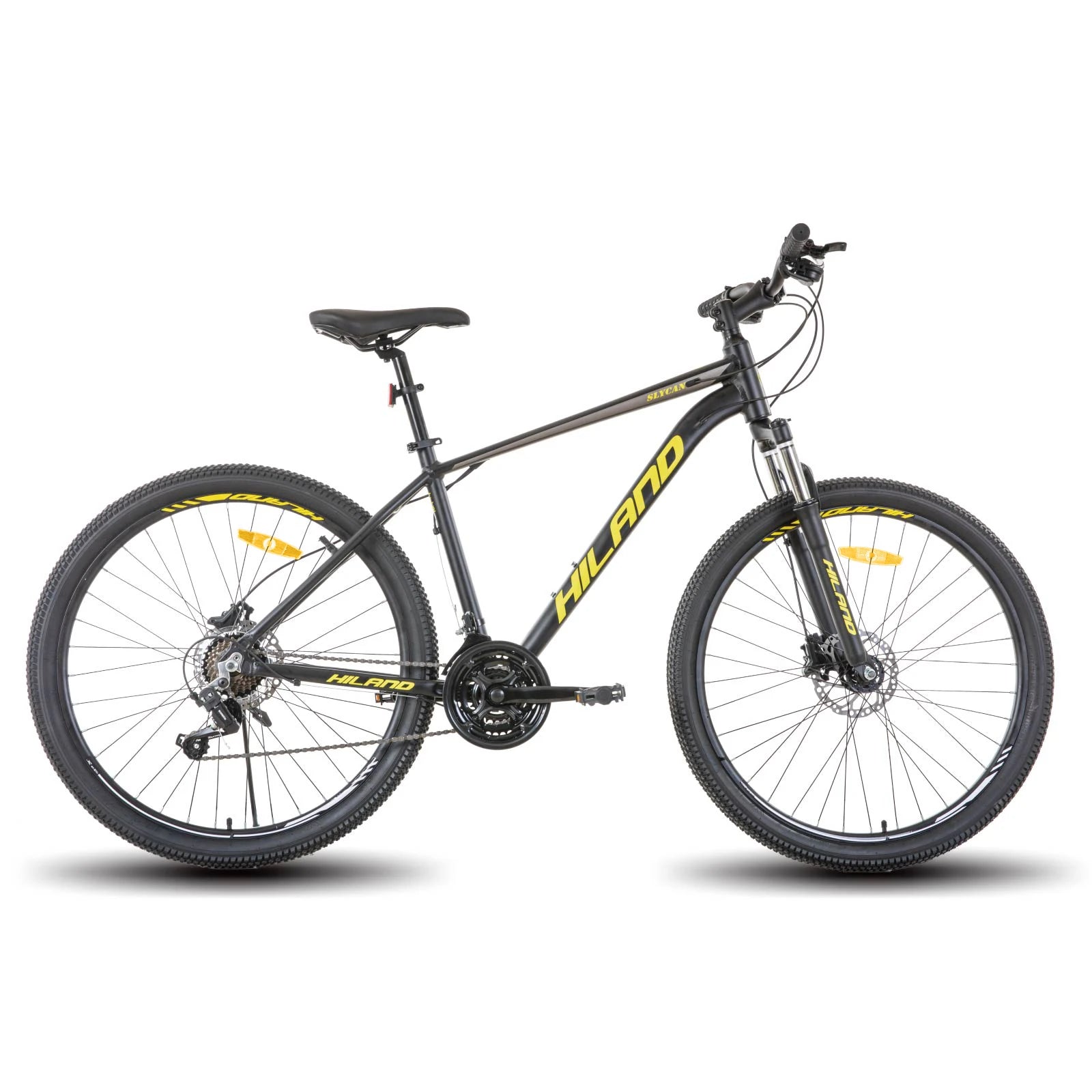 Hiland Aluminum Mountain Bike 21 Speeds, Hydraulic Disc-Brakes, Lock-Out Suspension Fork, 27.5 inch Whee