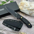 MKC TF24 Tactical Outdoor Camping Straight Knife with High Hardness 8Cr13Mov Blade