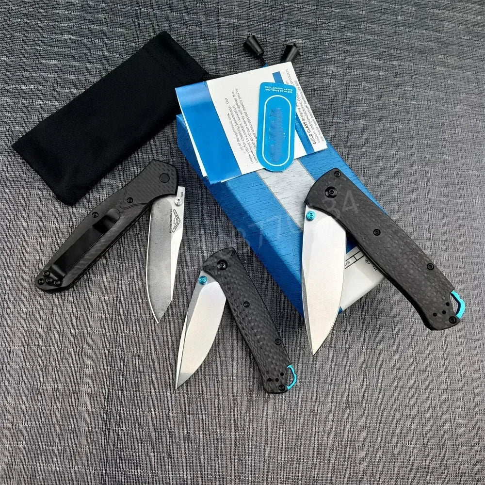 High Quality Folding Pocket Knife S35V Steel Blade Carbon Fiber Handle