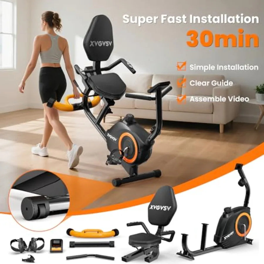 Recumbent Exercise Bike 16-Level Resistance