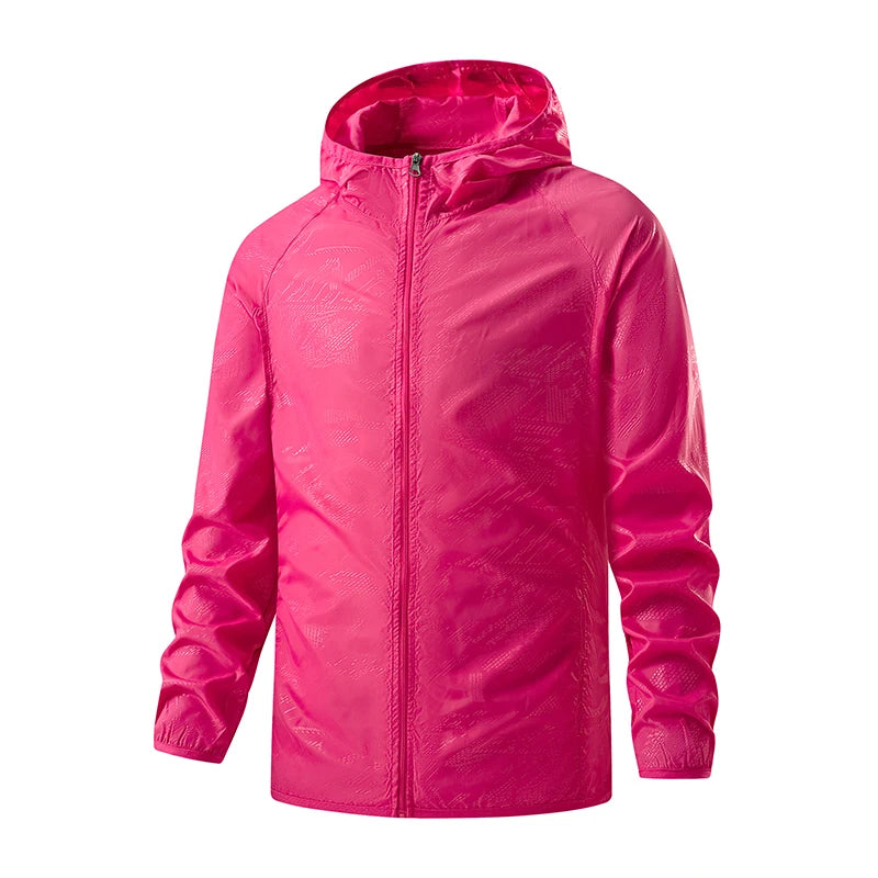 Men Women Hiking Jackets Waterproof Windbreaker Rain Coat