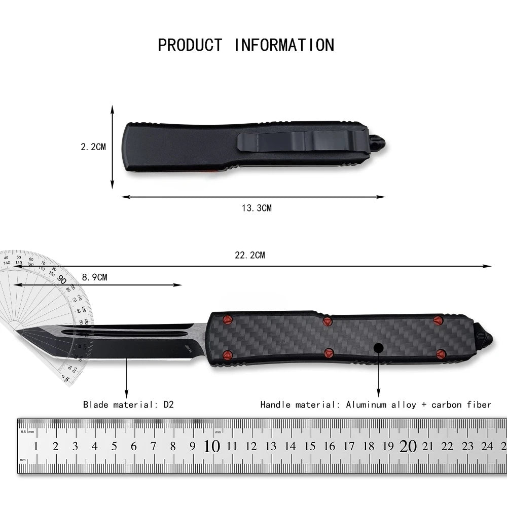 UT85 Folding Knife D2 Blade Outdoor Camping and Hunting