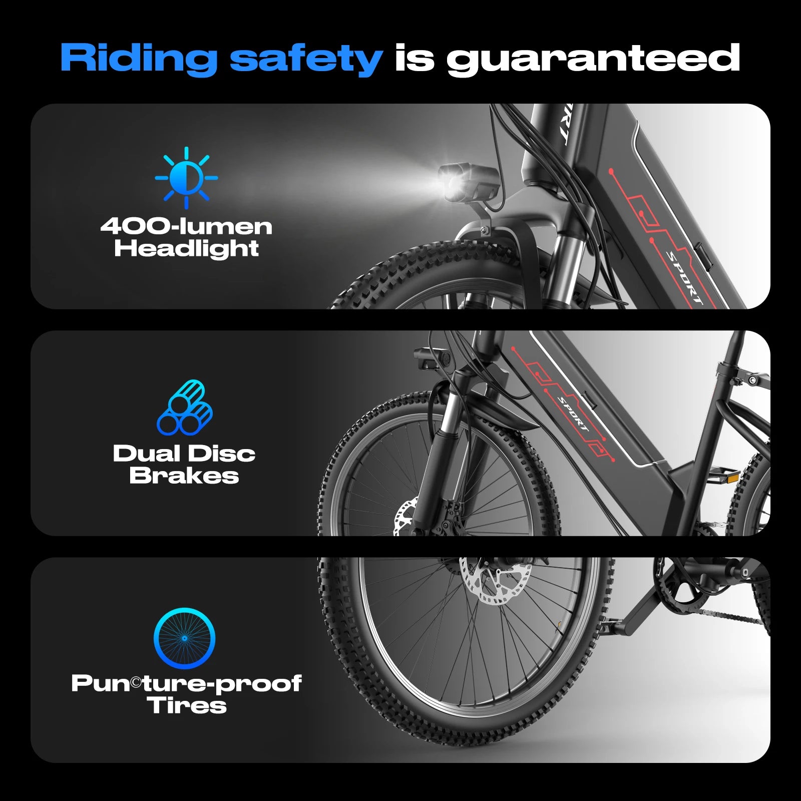 Electric Bike for Adults, 1500W Peak Ebike, 60Miles 25MPH  26" Adult Electric Bicycle with 48V Battery