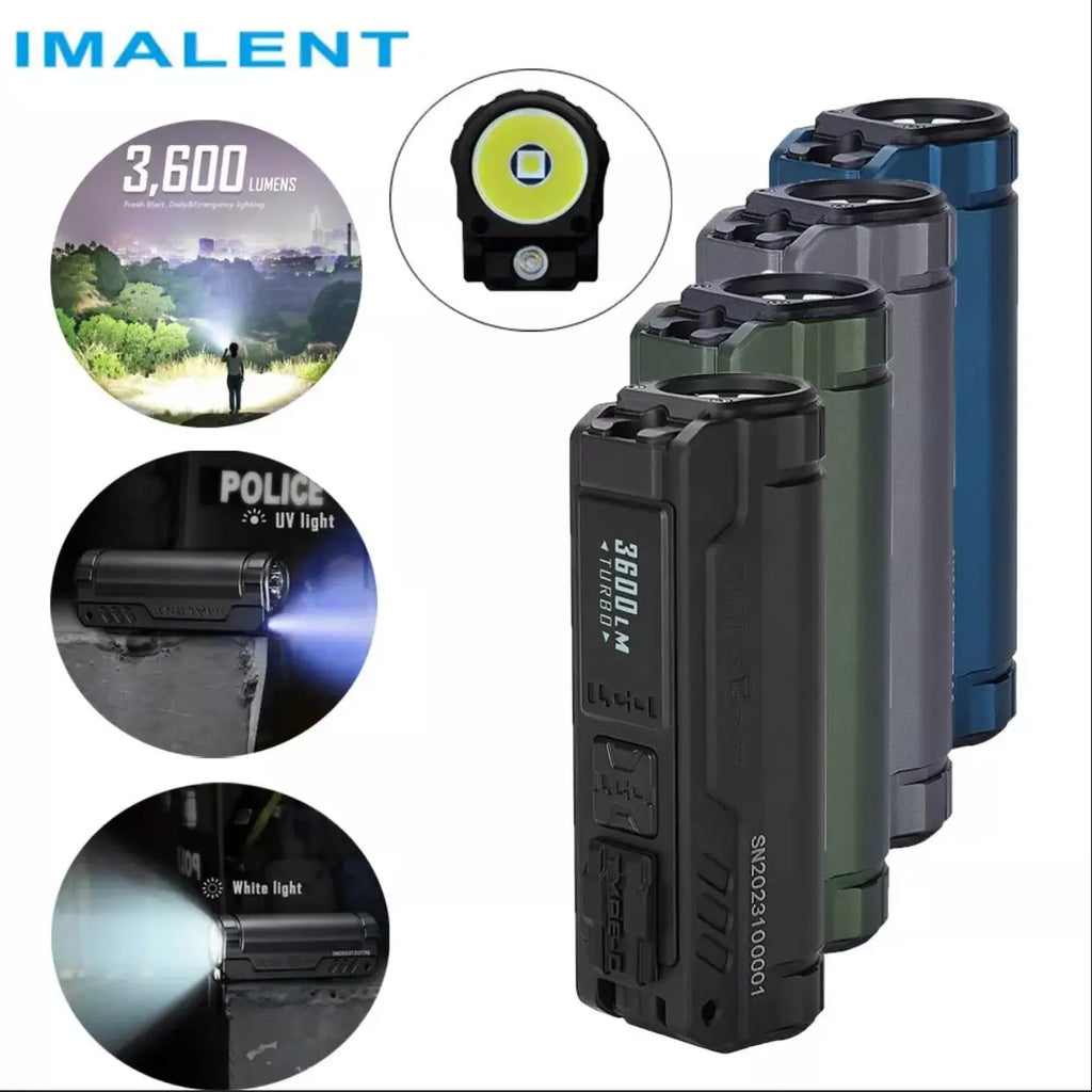 IMALENT BL50 EDC Tactical Flashlight 3600 Lumen Cree XHP50 HI LED Type-C Rechargeable Flashlights