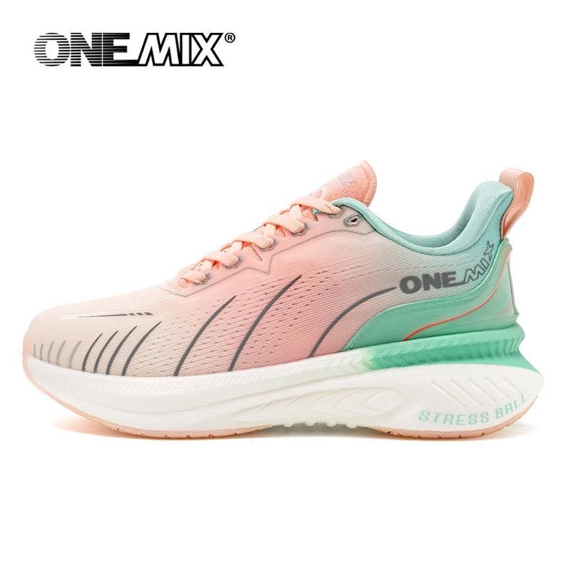 ONEMIX White Road Running Shoes for Men