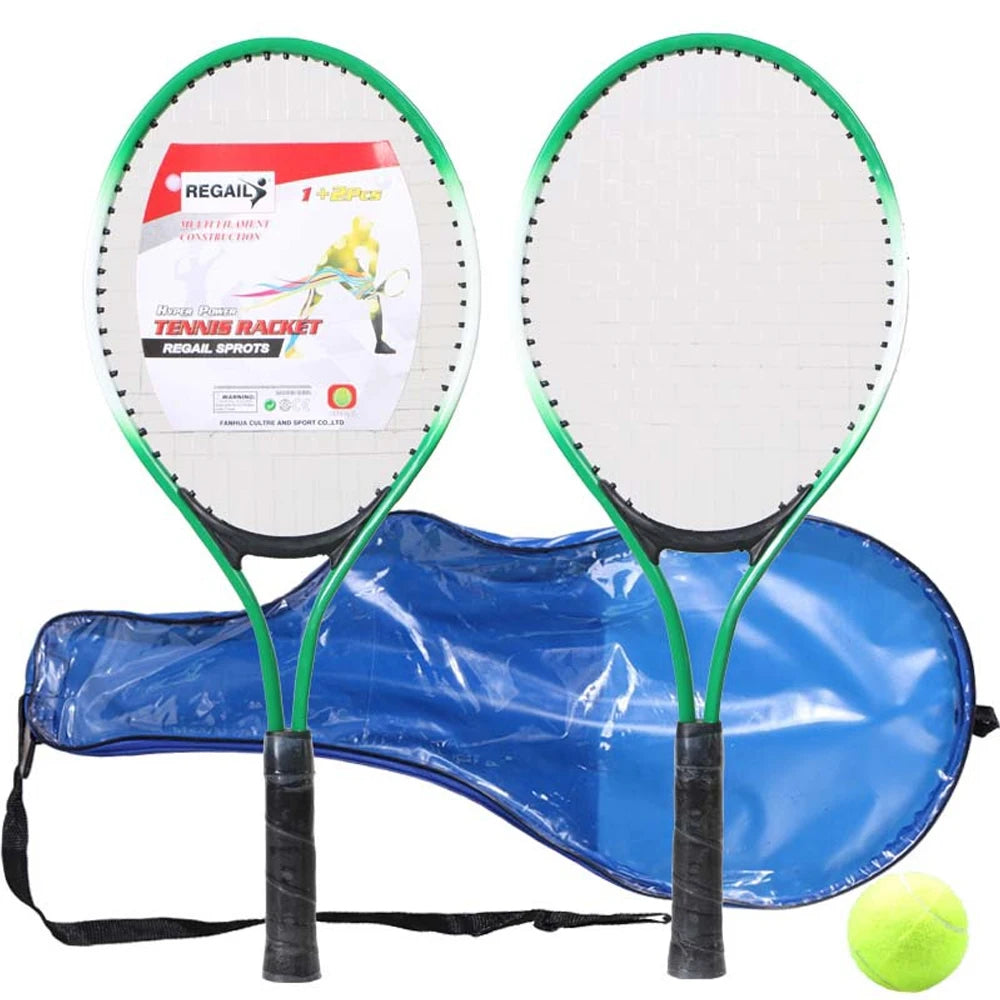 Kids Tennis Rackets with Tennis Trainer for Children Beginners