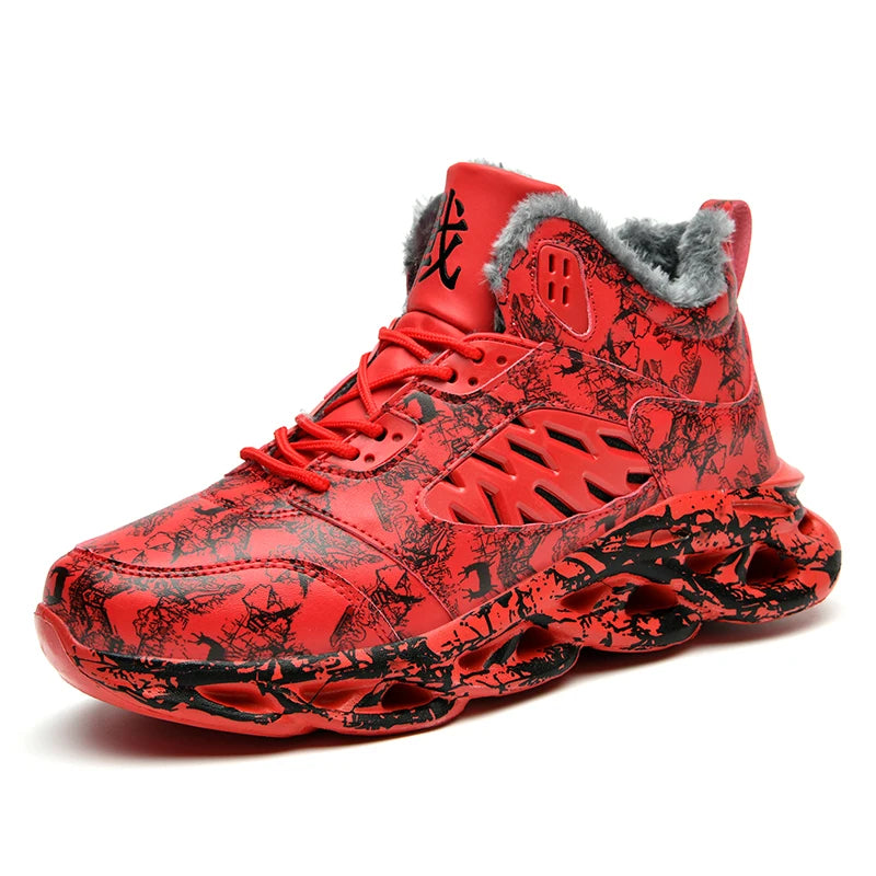 Thick Bottom Men's Sports Shoes Anti-Slippery Athletic Shoes