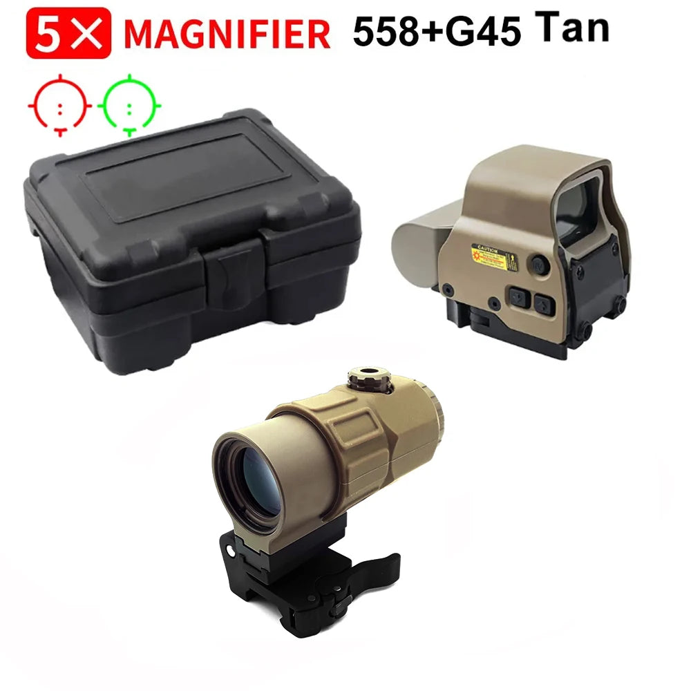 558+G43 Holographic Collimator Sight 558+G33/G45 Red Dot Optic Sight Tactical