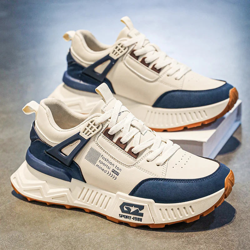 men's casual sports shoes, thick-soled running shoes