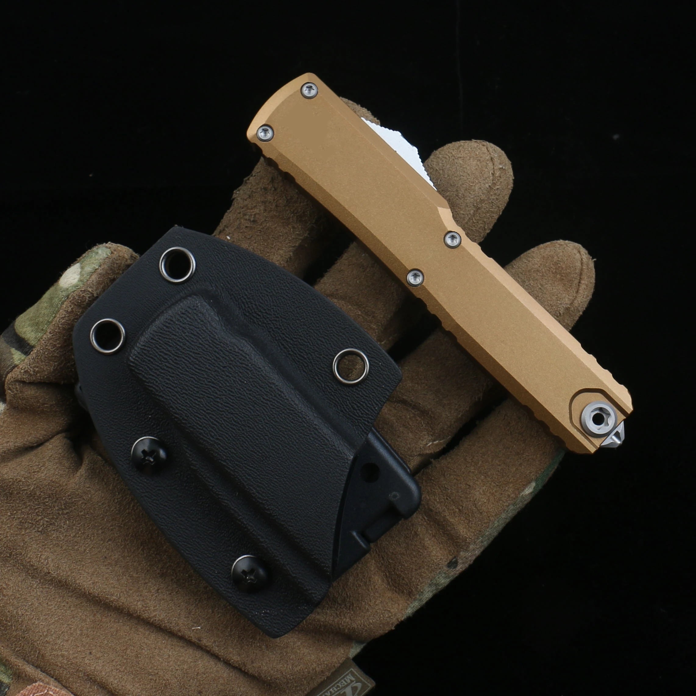D2 Steel Blade Hardness Aviation Aluminum Handle Portable EDC knife
