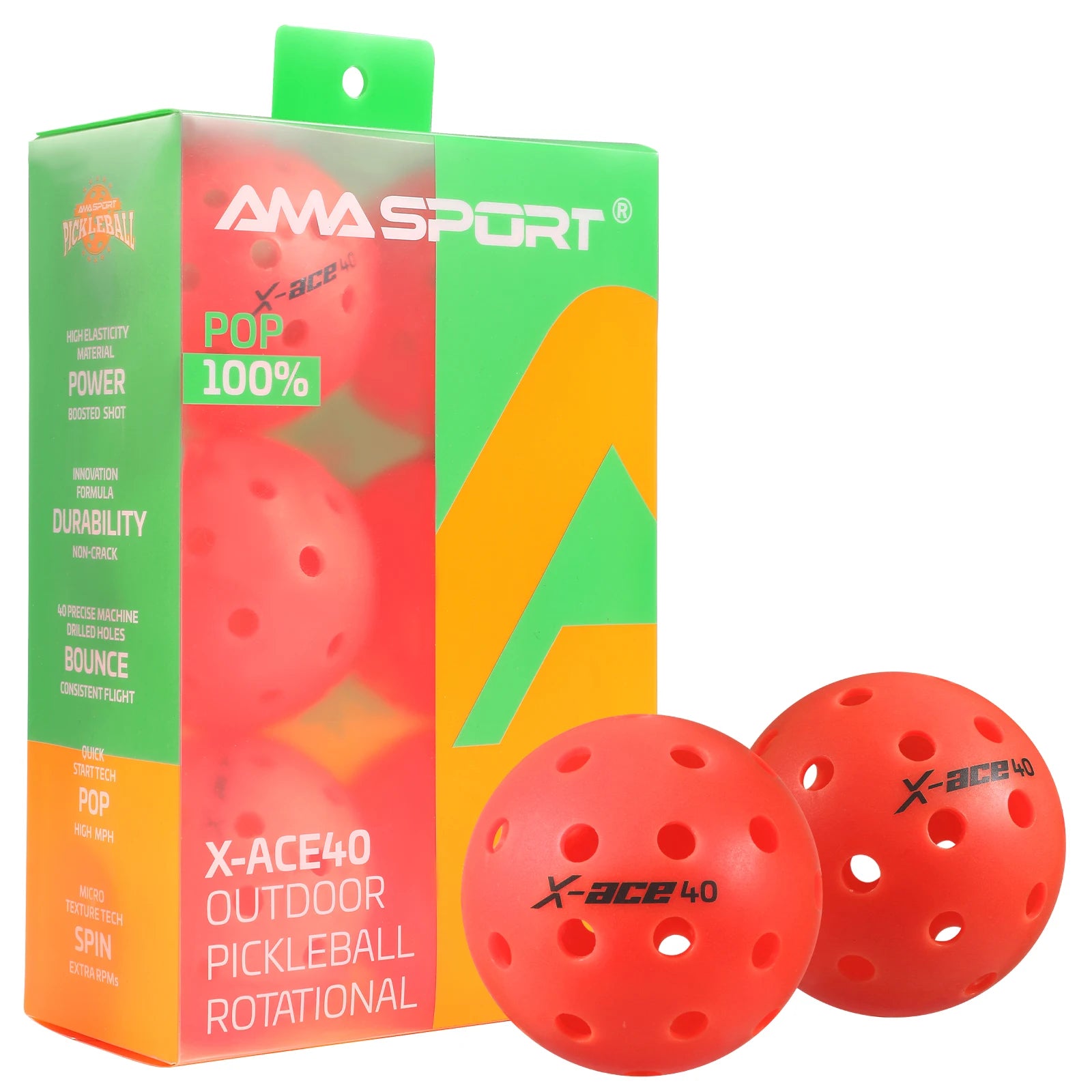 Pickleball Balls, USAPA Approved-High Bounce True Flight