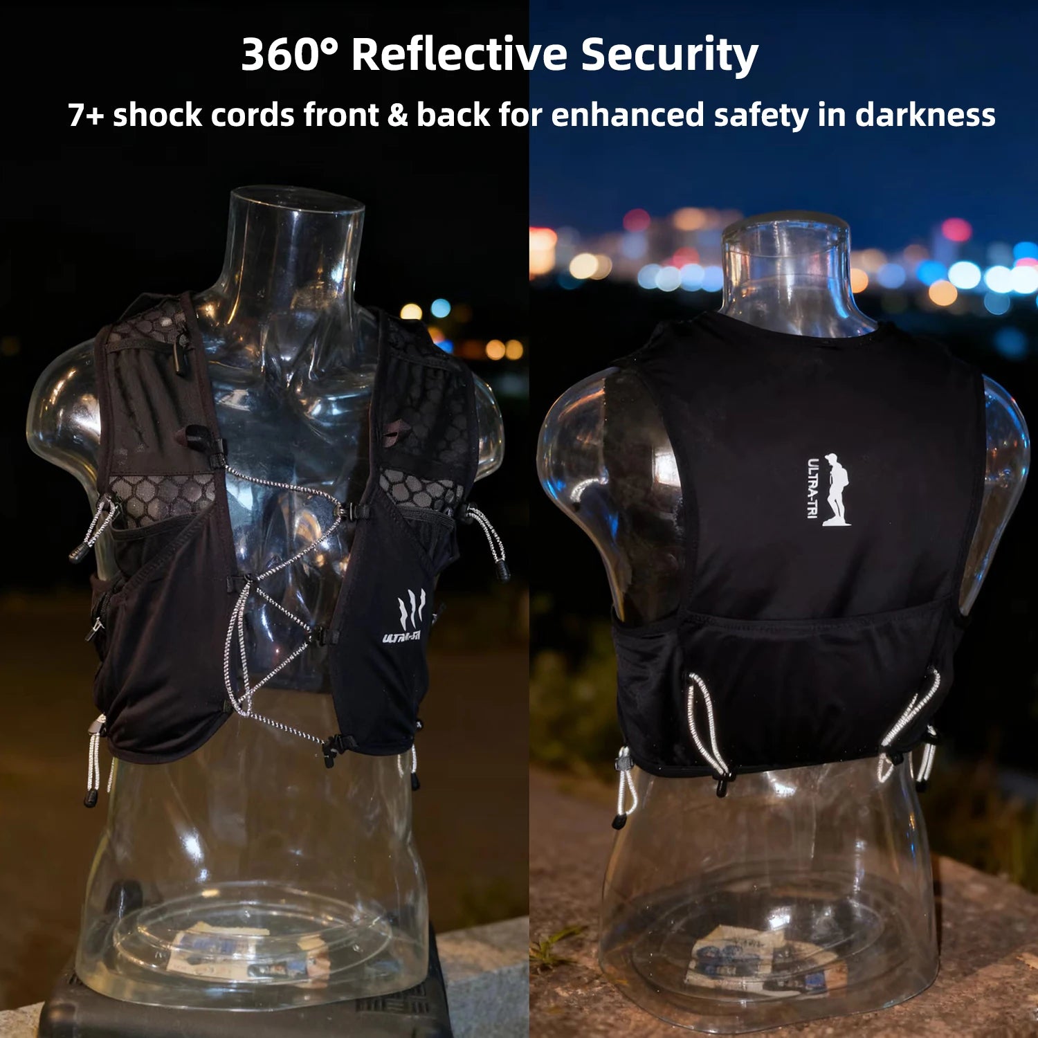 ULTRA-TRI Hydration Trail Running Backpack Lightweight Race Training Vest Pack 8L