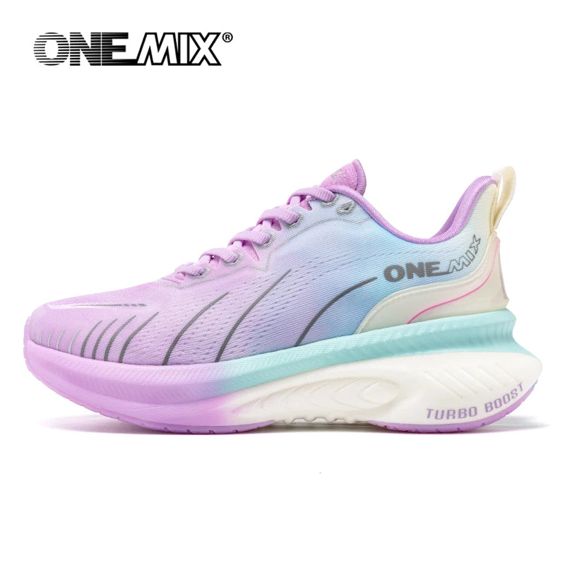 ONEMIX White Road Running Shoes for Men