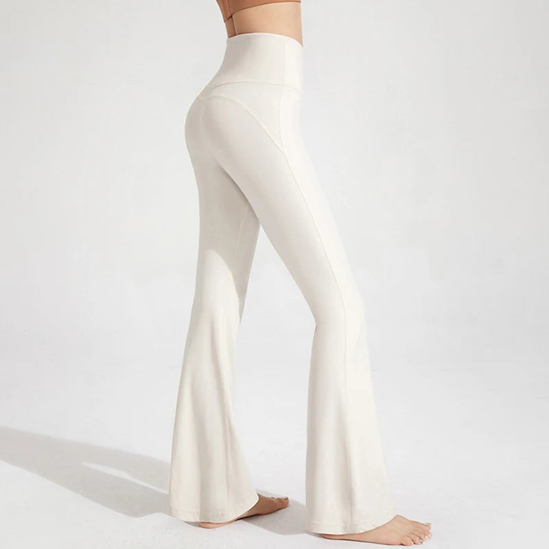Elastic Bell Bottom Running Yoga Pants