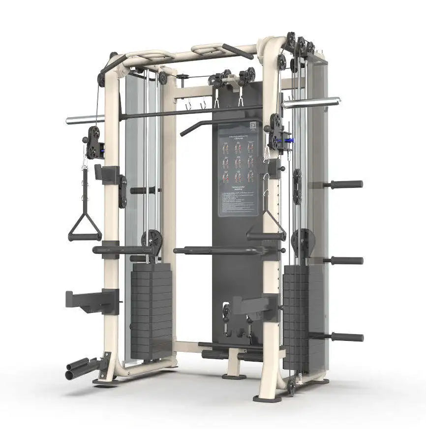 YTYIN Indoor Gym Equipment Multi-Functional Trainer Smith Machine Barbell Weight Lifting Power Rack