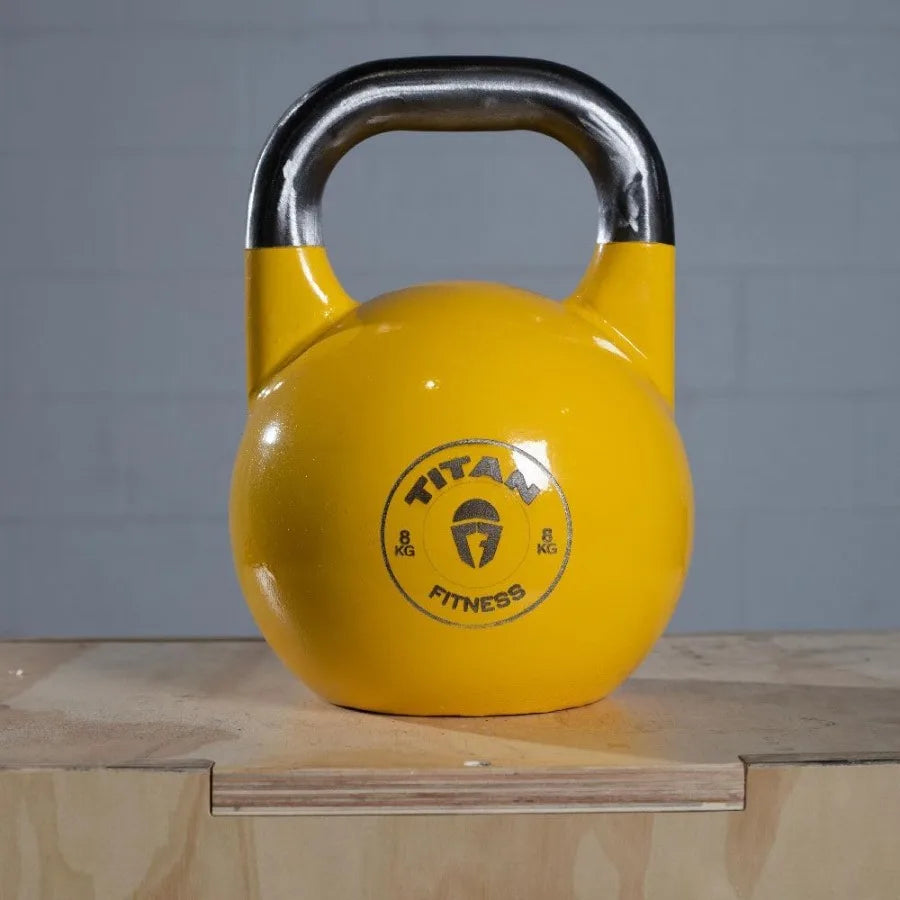 Competition Kettlebell Single Piece Casting KG Markings Full Body Workout