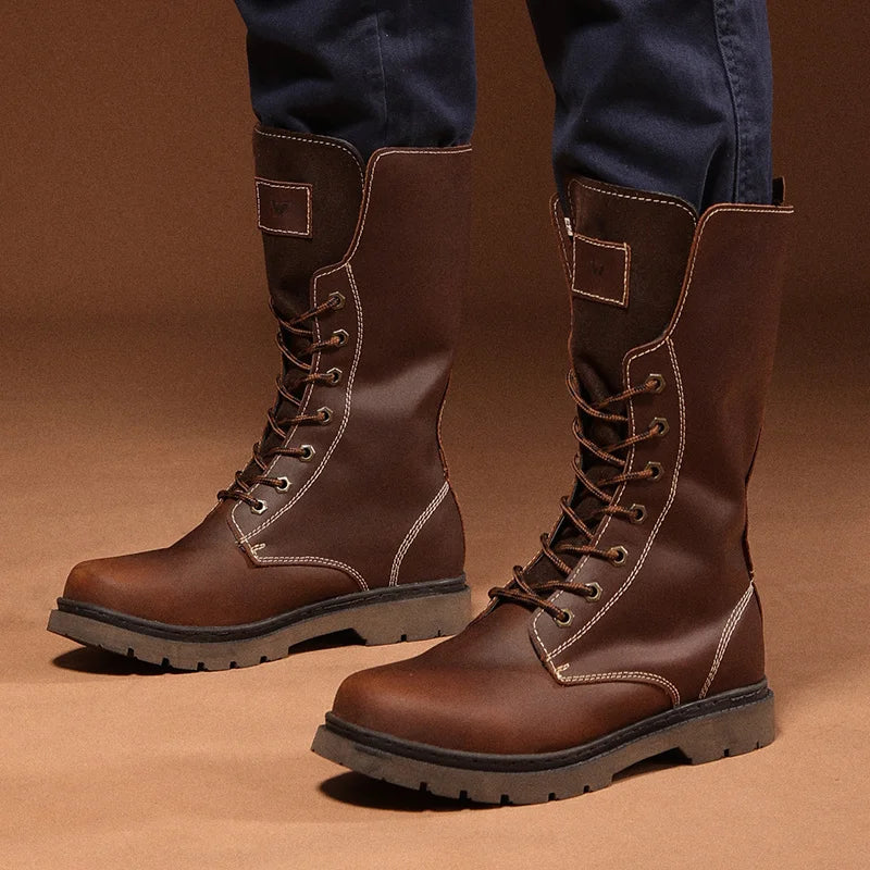 Leather Men's Hiking boots waterproof