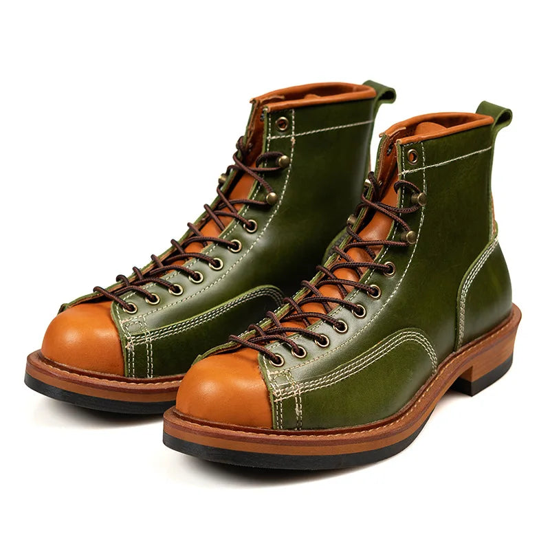 Hiking shoes men's cowhide boots