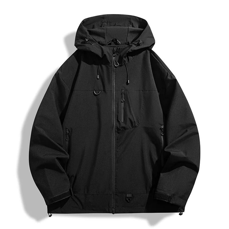 Men Women Waterproof Hiking Jacket Windbreaker Rain Coat