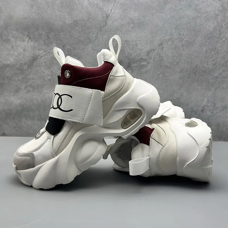 large-size thick-soled anti-slip couple sports shoes