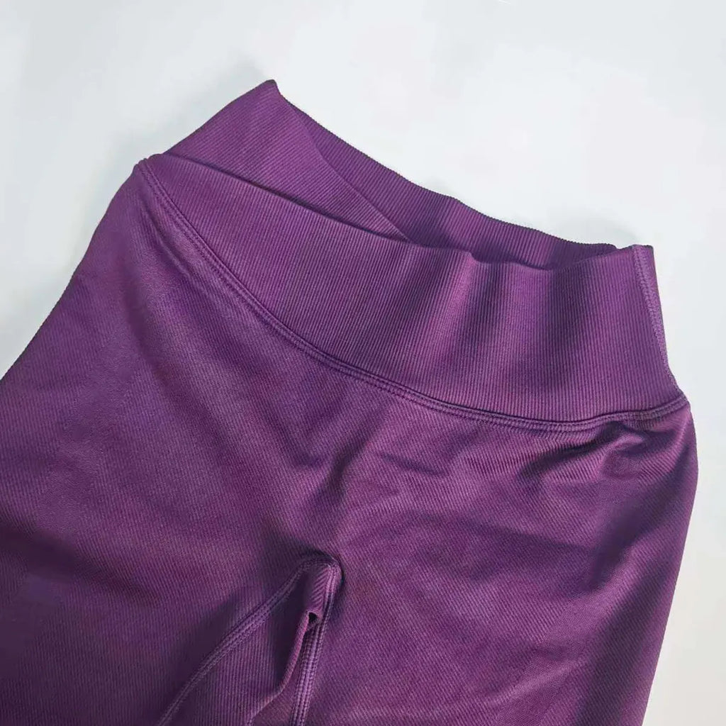 Yoga flared pants Waist cross Seamless Leggings