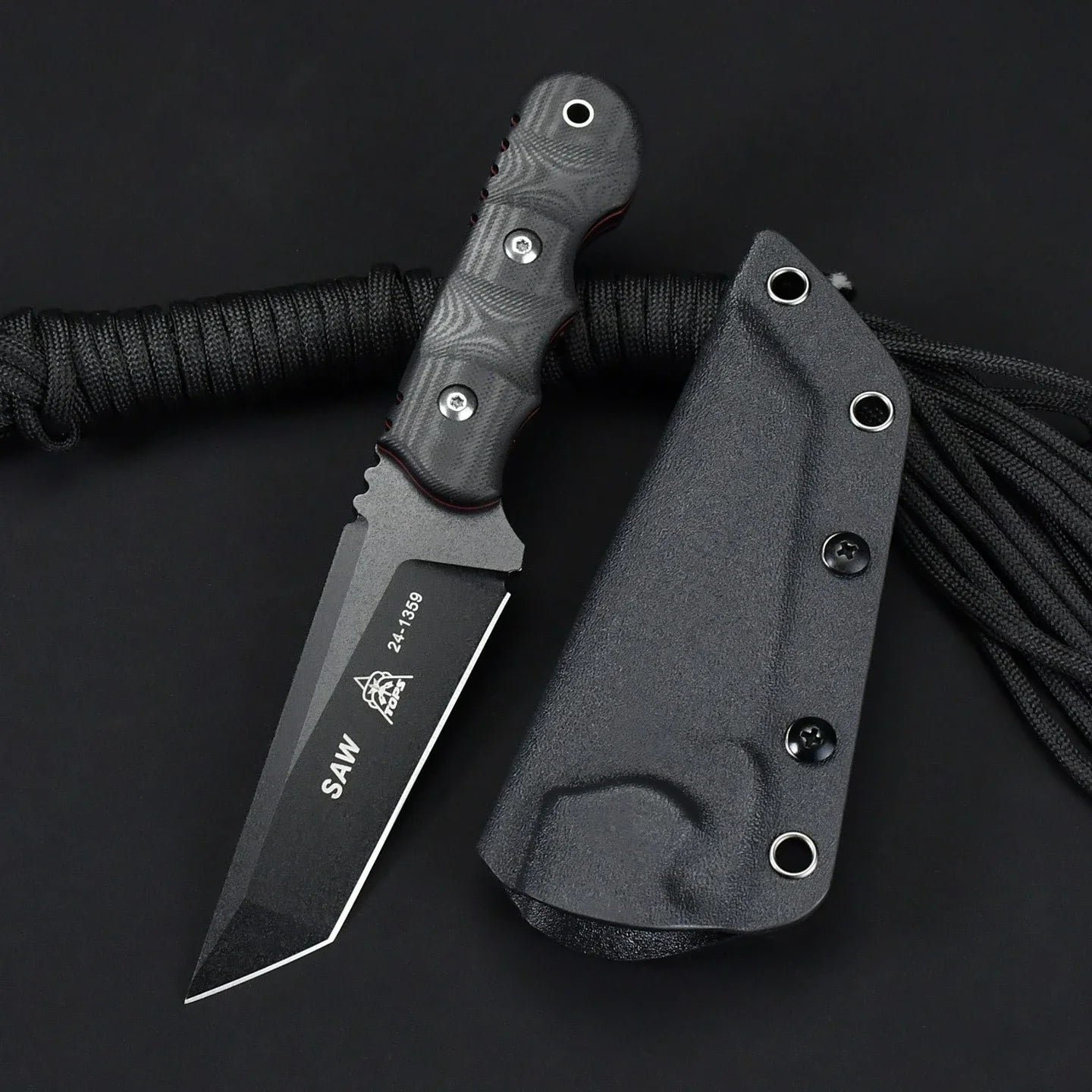 TOPS Advanced Tactical Knife 8Cr13Mov Blade G10 Handle