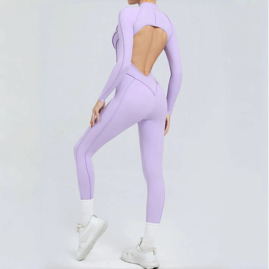 Women's Backless Hip Lift Yoga Jumpsuit