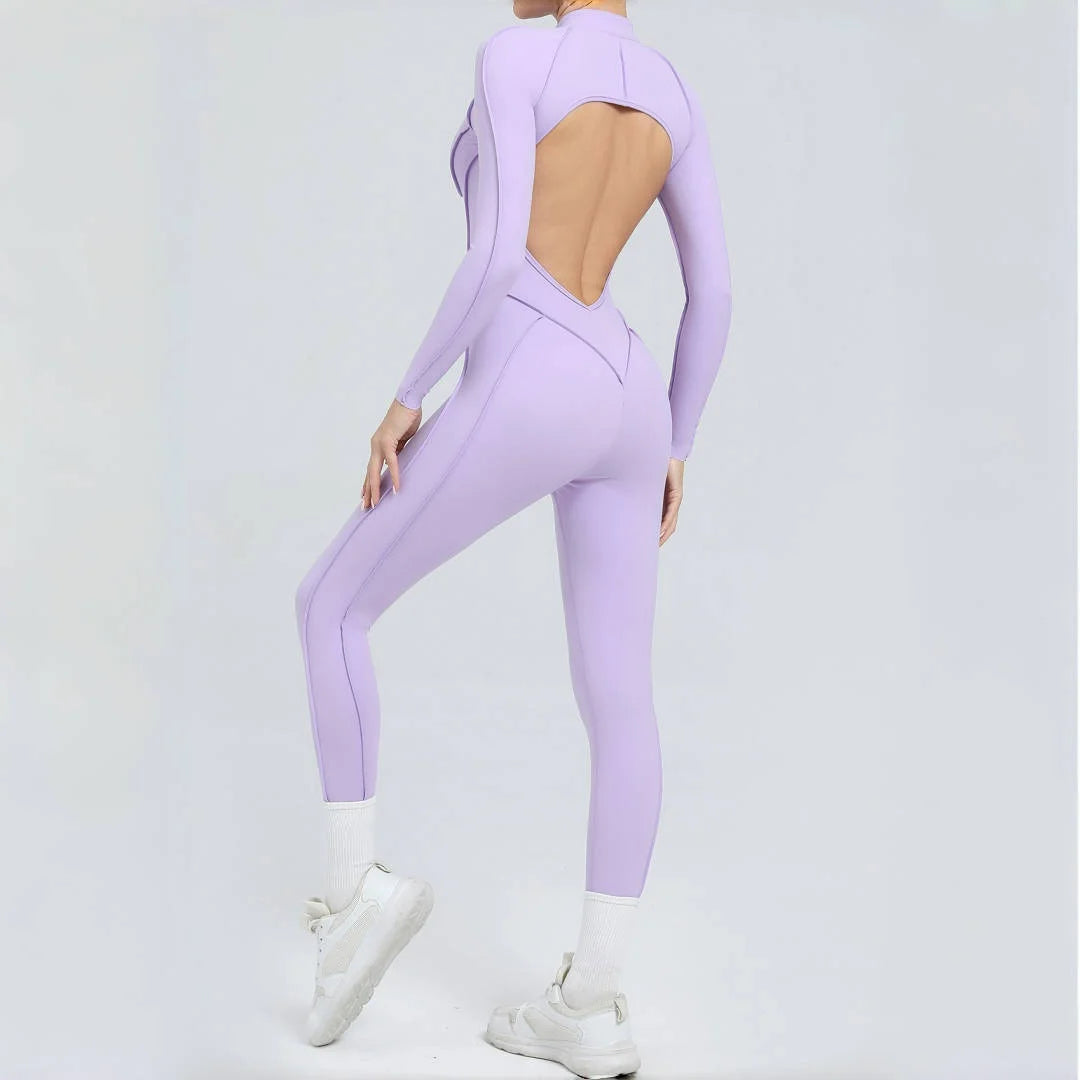 Women's Backless Hip Lift Yoga Jumpsuit