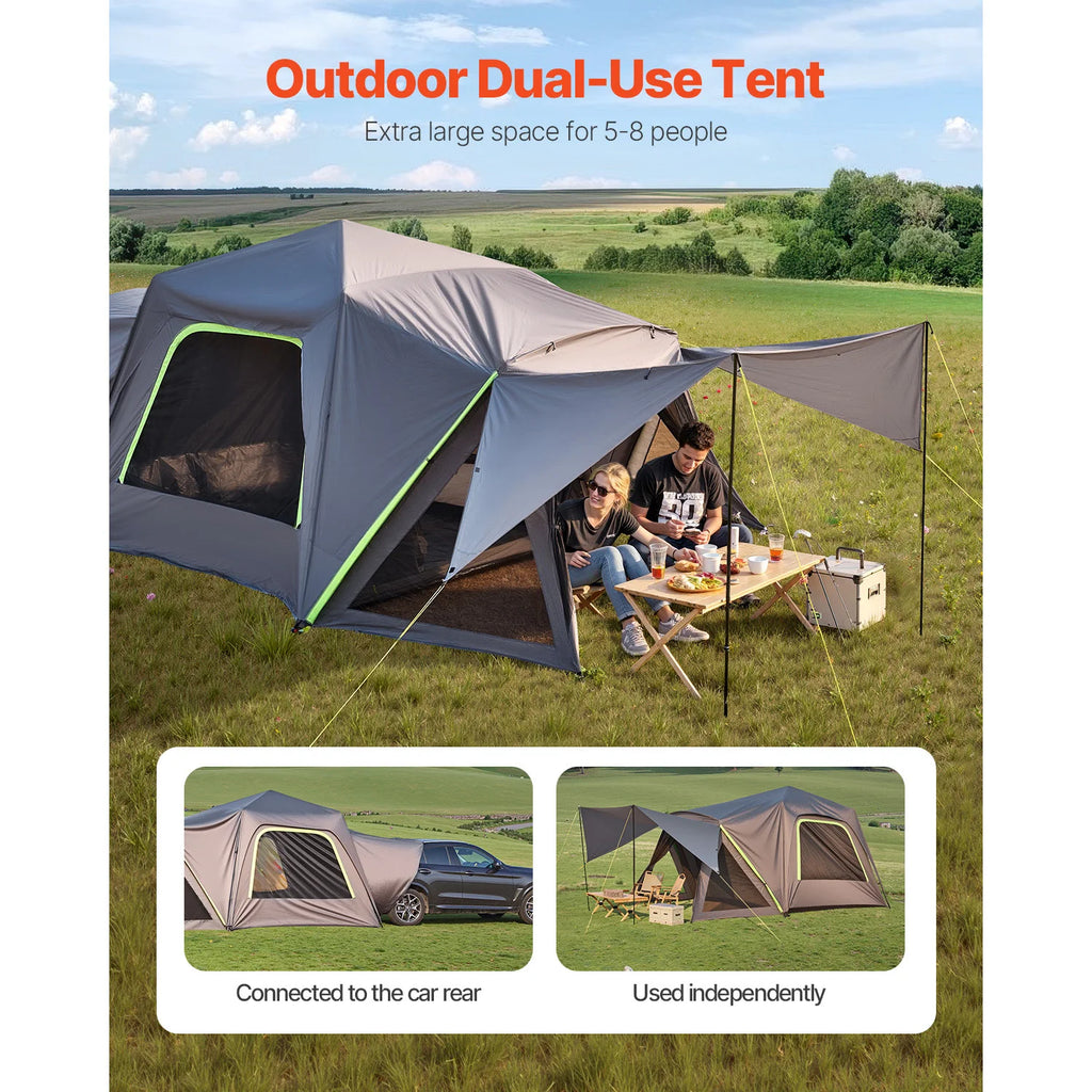 SucceBuy SUV Tent for Camping Waterproof PU2000mm Spacious Double Layer Design